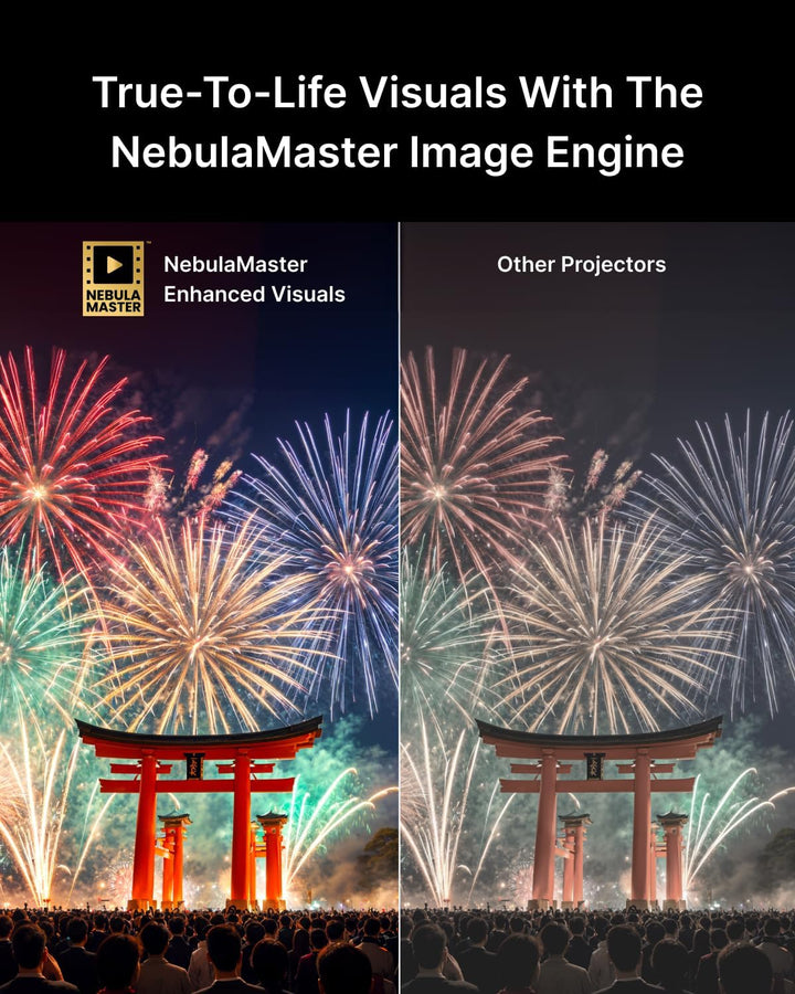 NEBULA Proyector inteligente Cosmos 4K SE, Nebulamaster, alto brill...