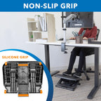 Lámpara Mount-It! Reposapiés debajo del escritorio con protuberancias de masaje y