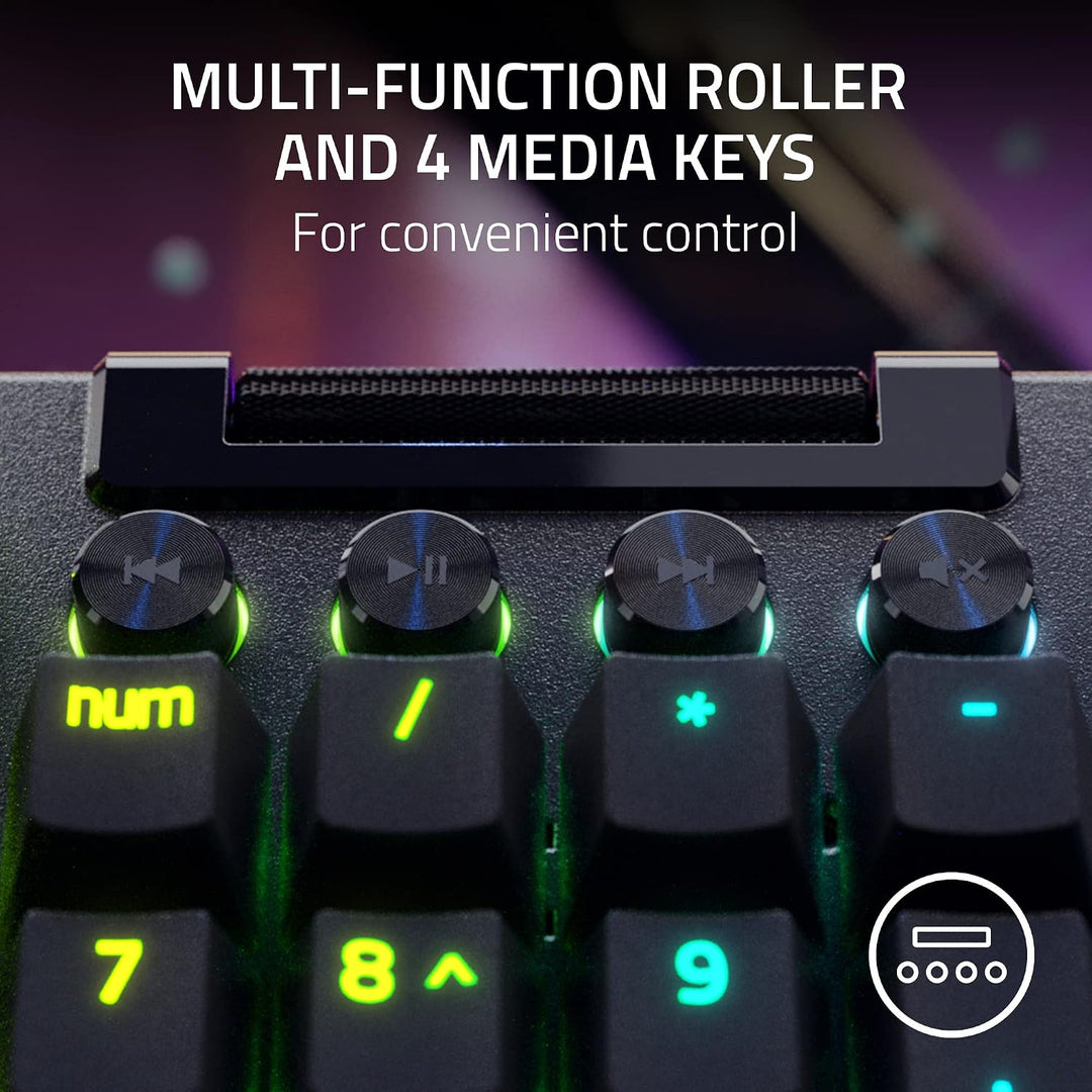 Razer BlackWidow V4 Pro Teclado mecánico para juegos con cable: Tec...