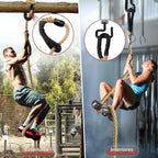 Cuerda de escalar para gimnasio - Cuerdas de ejercicio de 1.5 pulgadas de diámetro en longitudes de 10FT, 15FT, 20FT, 25FT, 30FT, 35FT, 40FT, 50FT para fitness y entrenamiento de fuerza, cuerda de escalada para adultos en casa, interior o exterior