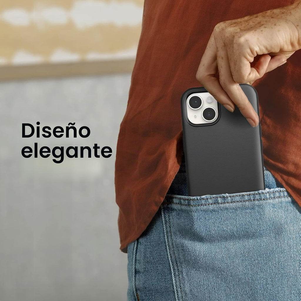OtterBox Funda para iPhone 14 y iPhone 13 Symmetry Series+ - Negro