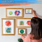 Spin Art Machine para Niños, Kit de Pintura Giratoria para Manualidades, Regalo para 6+