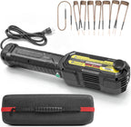 Calentador de inducción de perno de 1800 W, herramienta de calefacción magnética de 110 V con 8 bobinas, estuche de almacenamiento y luz LED para pernos oxidados, tuercas y piezas incautadas
