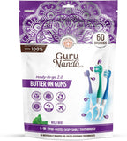 GuruNanda Mini cepillos de dientes desechables con pasta de dientes