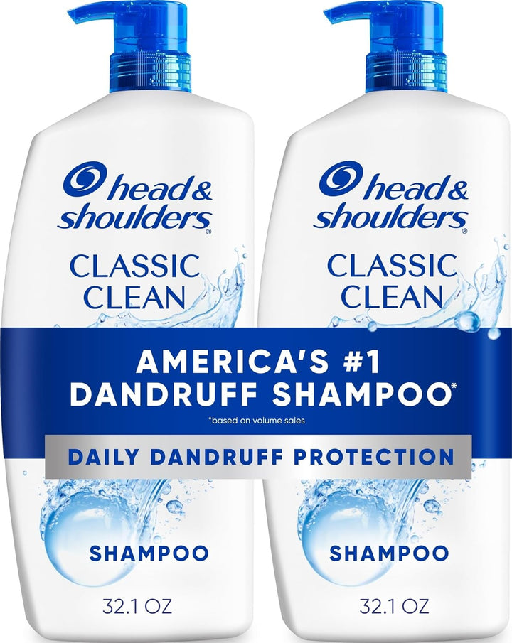 Head &amp; Shoulders Champú anticaspa, paquete doble de champú Clas...