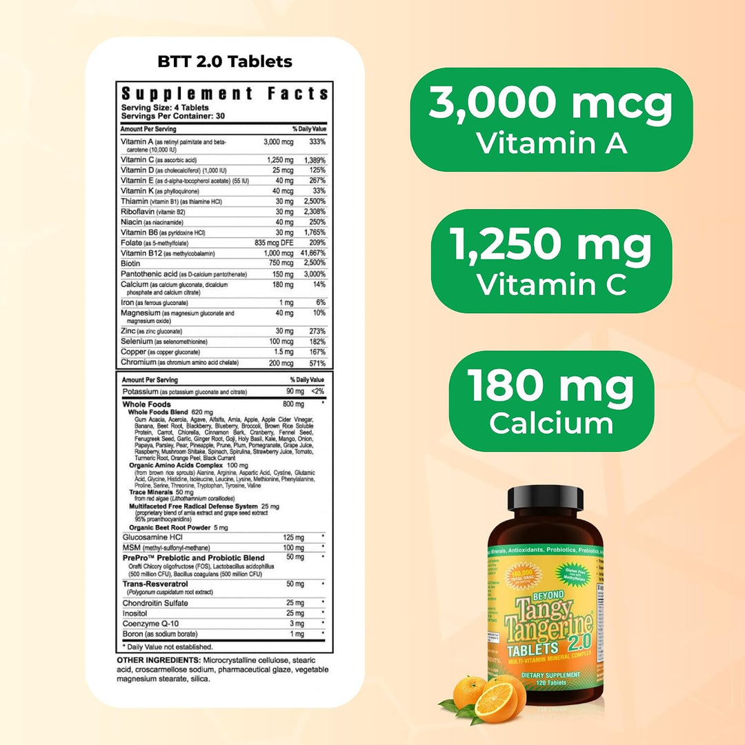 Youngevity Beyond Tangy Tangerine 2.0 Complejo multivitamínico y mi...