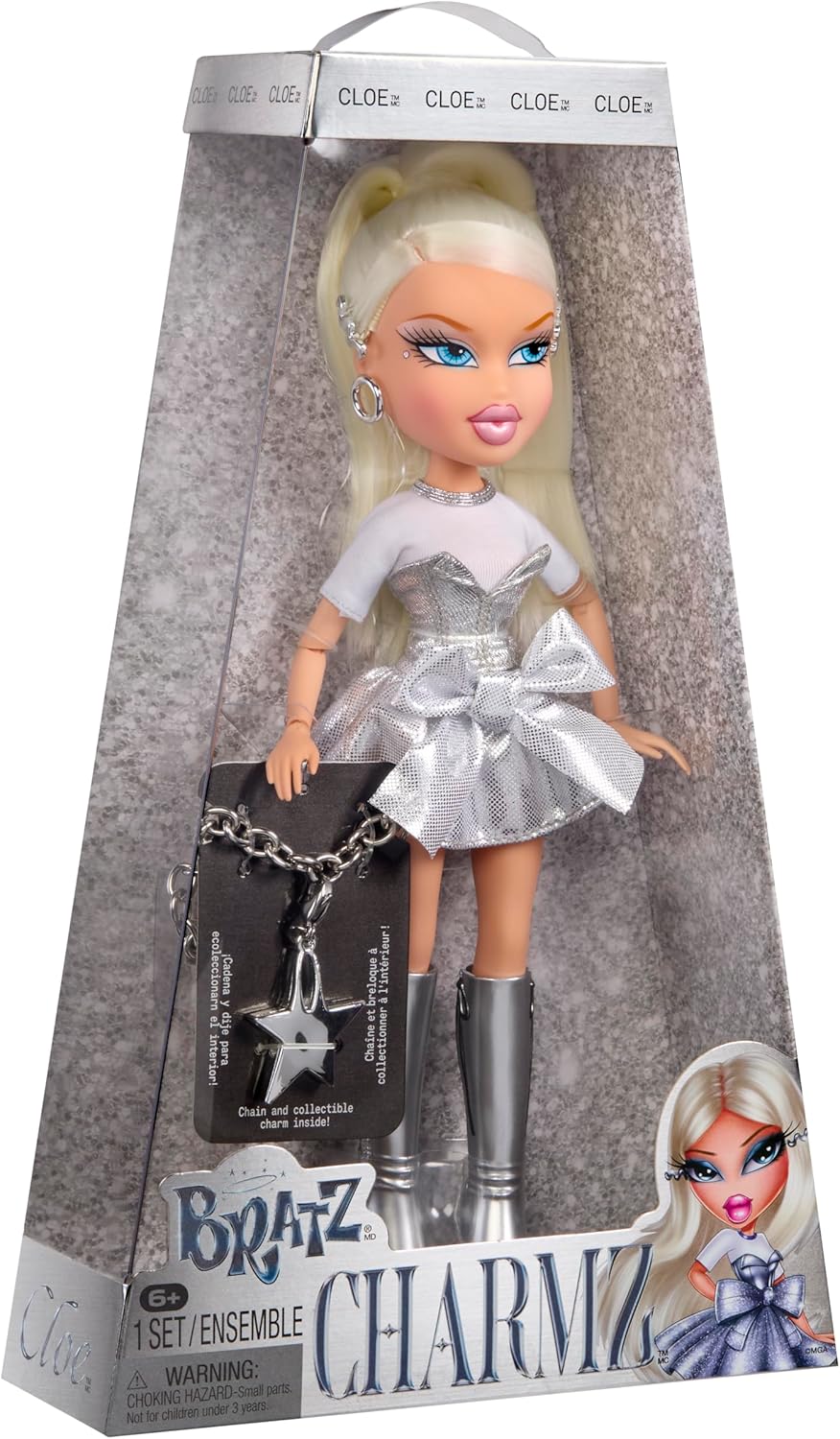 Bratz Charmz Cloe Muñeca de moda con pulsera de encanto