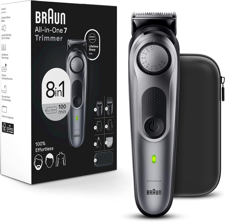 Braun Kit de Estilo Todo en Uno Serie 7 7410, Recortadora 8 en 1 pa...
