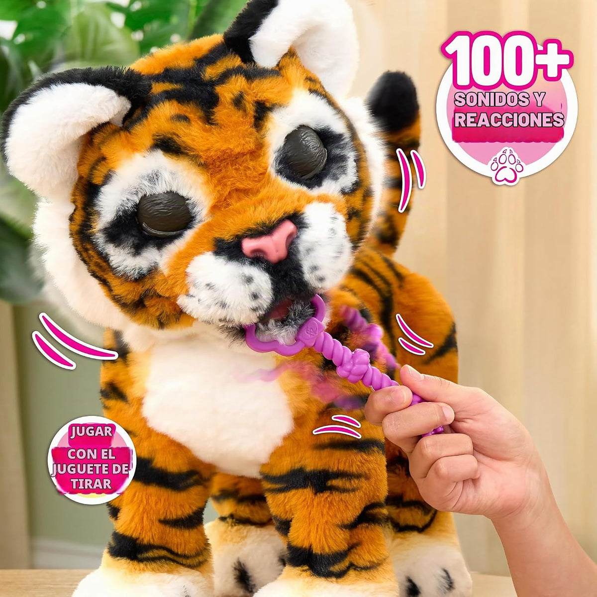 FurReal Gabby Grow & Roar - Tigre de peluche interactivo