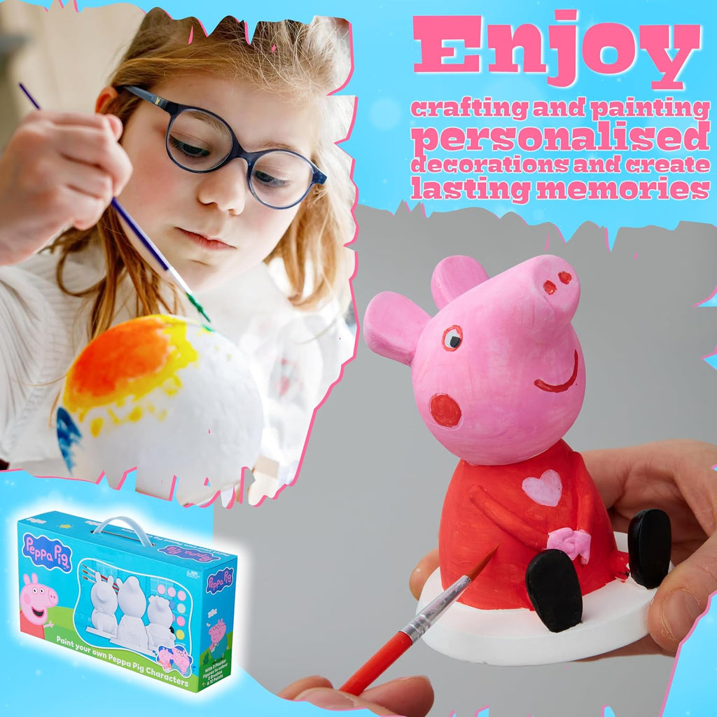 Get Trend Peppa Pig - Kit de 3 piezas para pintar tus propias figuras para