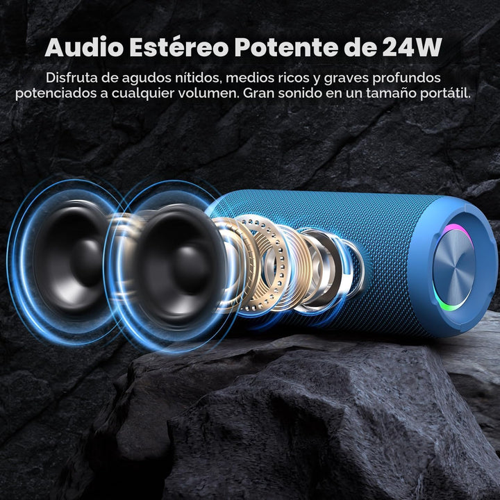 Ortizan - Bocinas Bluetooth 5.3 portátiles para exterior, impermeab...