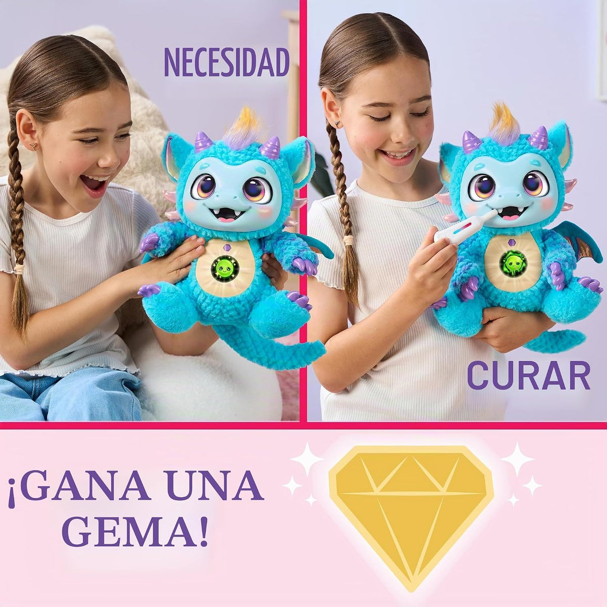 Little Live Pets My Magic Dragon Skye, juguetes de dragón para niños de 4 a