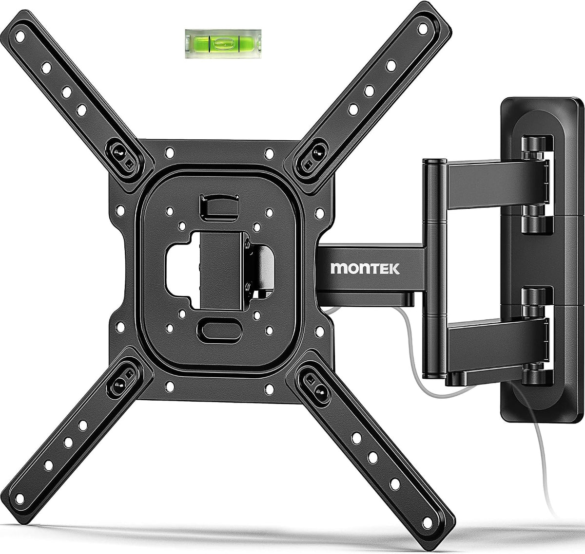 monTEK Soporte de pared de movimiento completo para TV de 23-65 pulgadas, hasta 77 lb