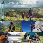 Paja de filtro de agua portátil ultraligera