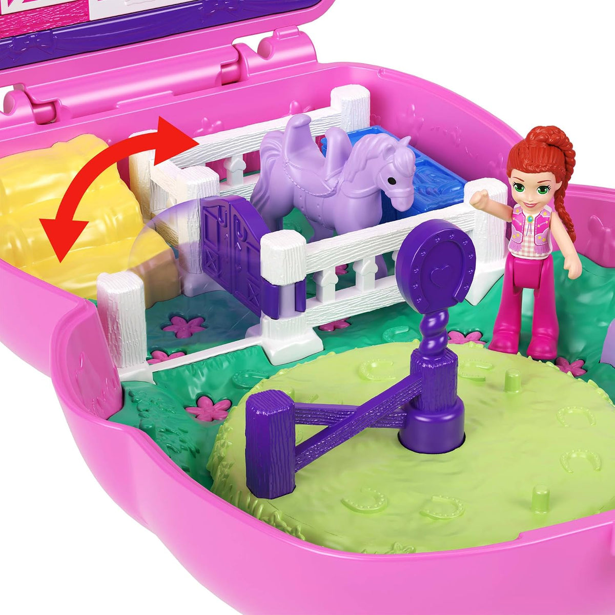 Polly Pocket Dolls & Playset, Pony Rodeo Compact