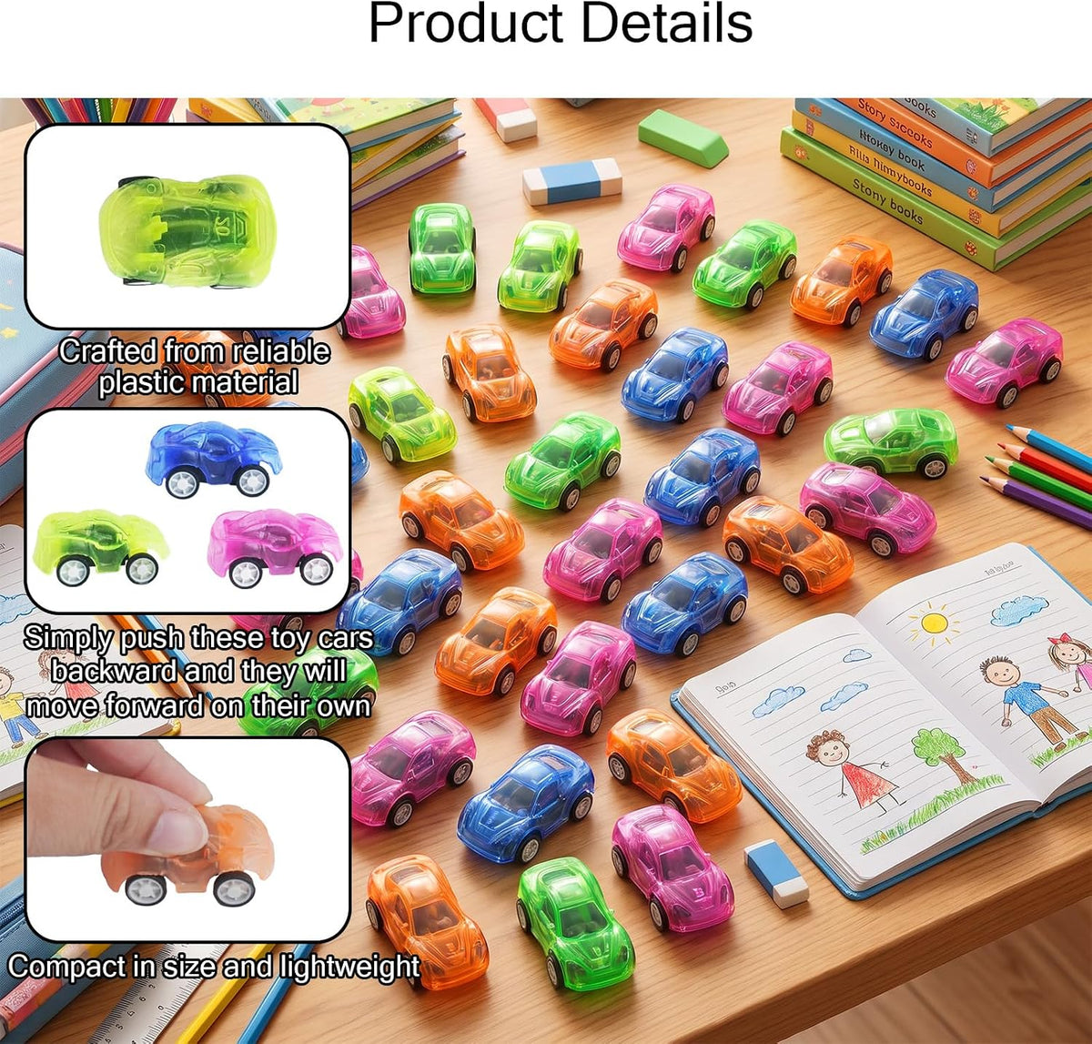 240 piezas de autos a granel mini vehículos coloridos, rellenos de piñata para fiestas, bolsas de regalo, premios de carnaval, regalos para niñas y niños