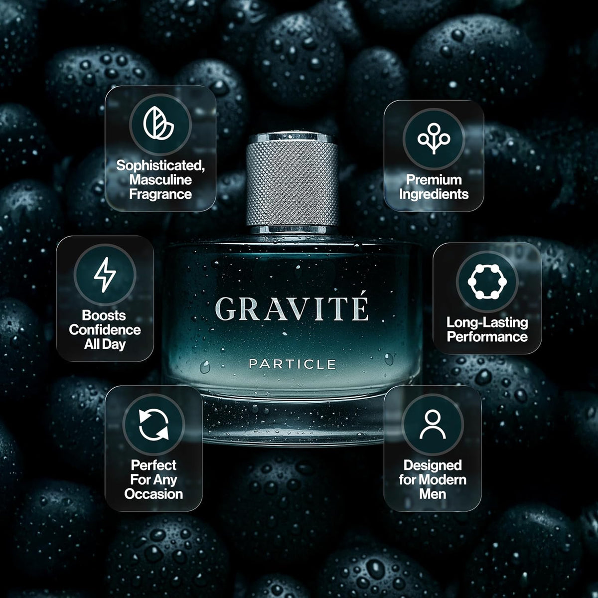Particle Gravité Colonia Spray para hombres aroma fresco