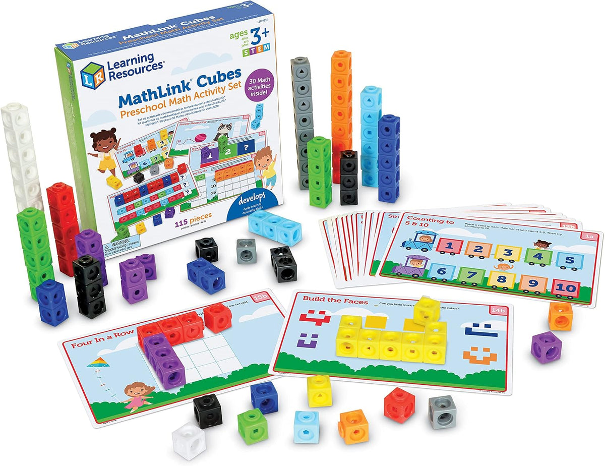 Learning Resources MathLink Cubes - Juego de actividades