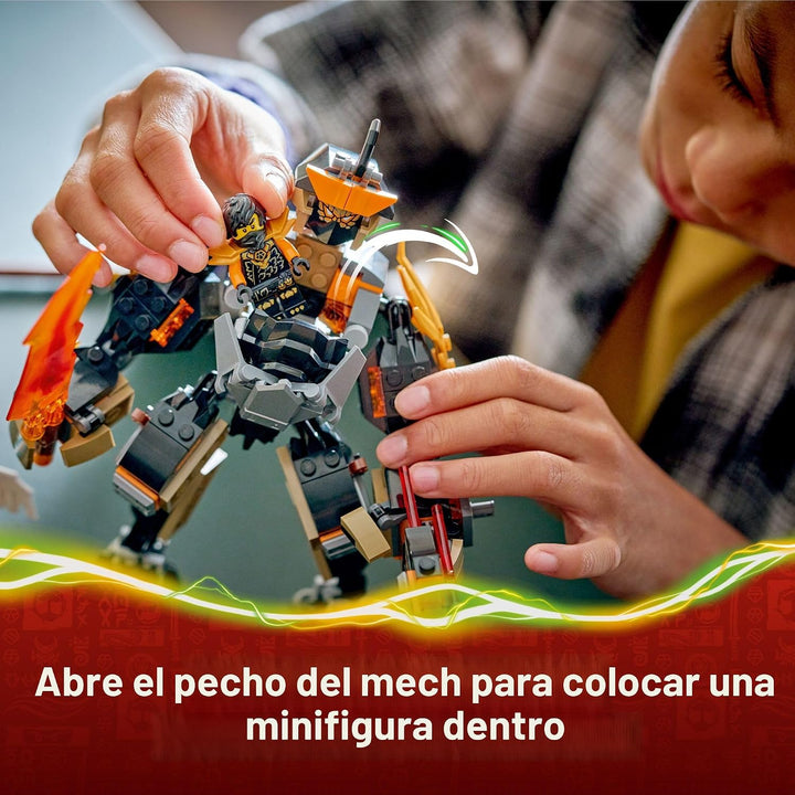 LEGO NINJAGO Cole's Mission Mech &amp; Dragon Zane - Juguete de...