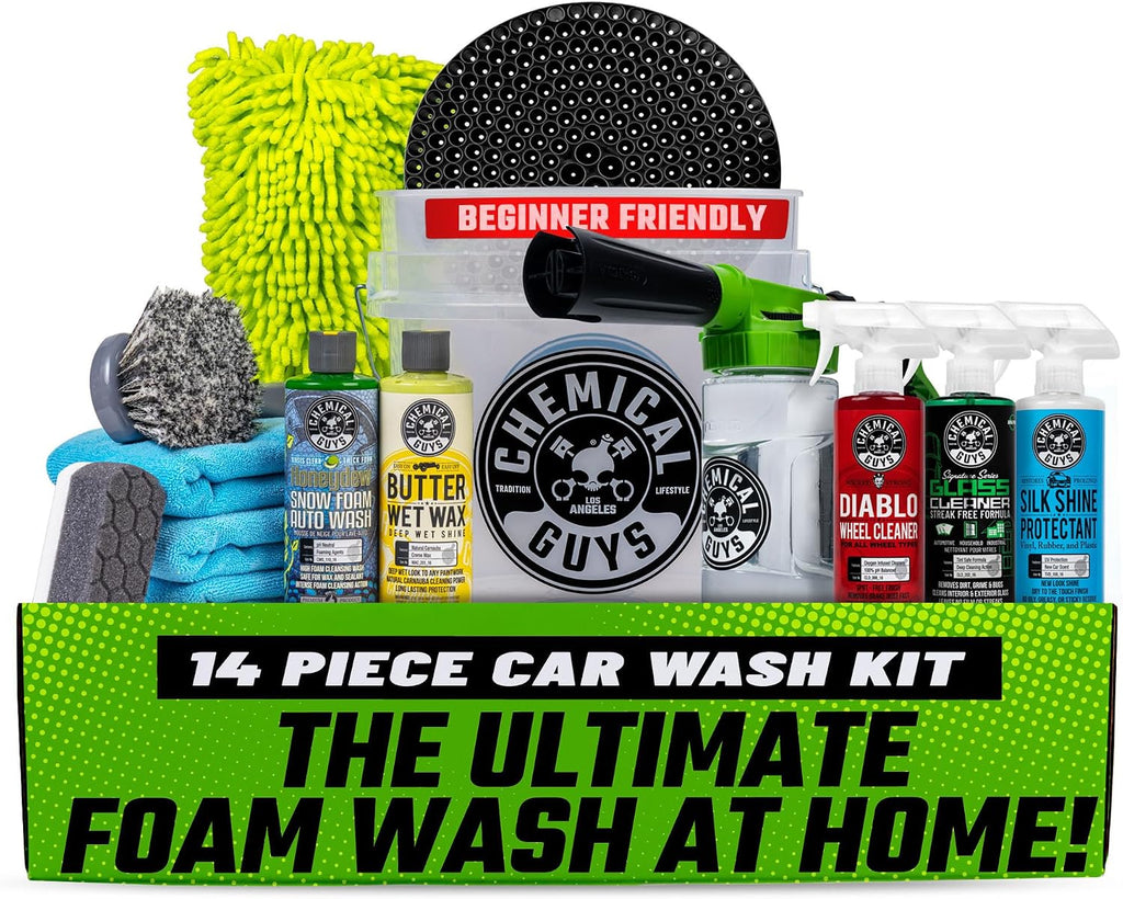 Chemical Guys - Kit Arsenal Builder de lavado de autos de 14 piezas con Foam Blaster 6
