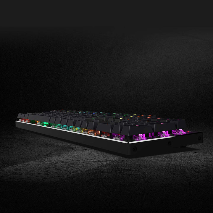 Redragon K556 teclado para juegos mecánicos con cable y luz posteri...
