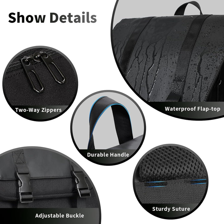 BERTASCHE Mochila de almuerzo vintage para hombre, Negro -, 17,3 pu...