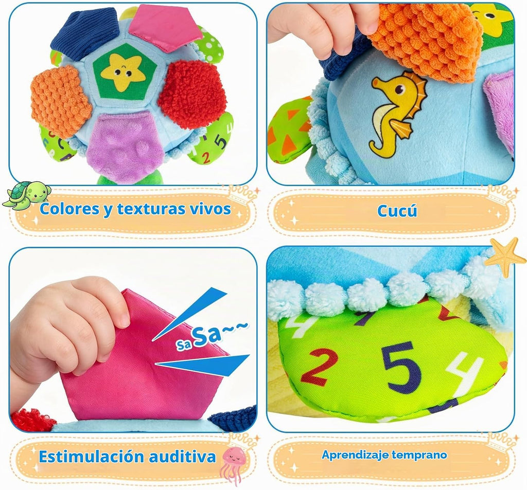 Juguetes para bebés de 6 a 12 a 18 meses, juguetes musicales interactivos