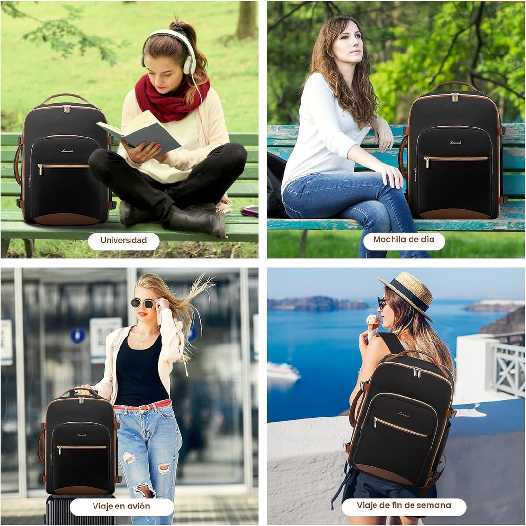 LOVEVOOK Mochila de viaje para llevar a bordo, Mochilas de viaje