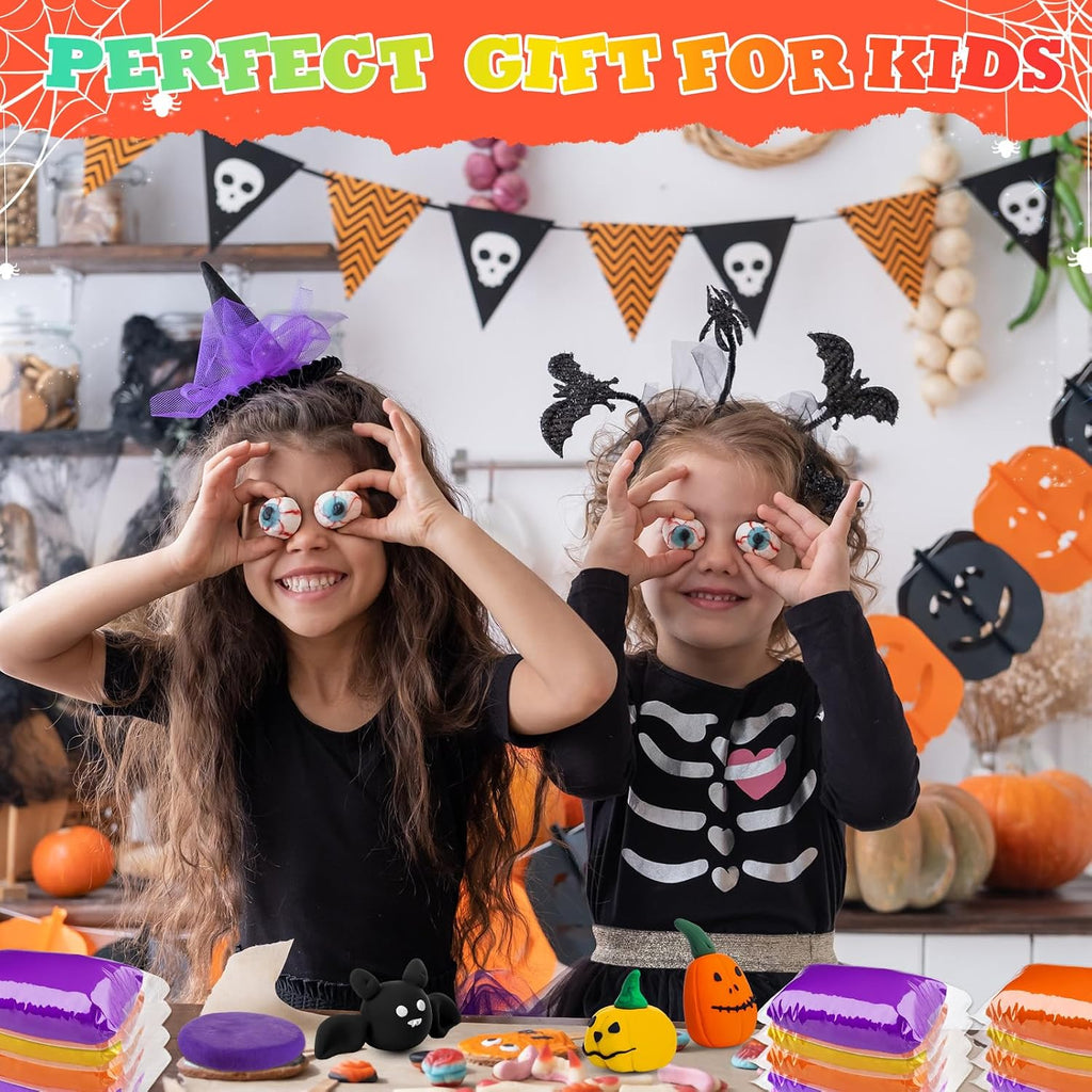 VioraWhite 144 piezas de arcilla para moldear que se seca al aire a granel 76 oz Halloween DIY