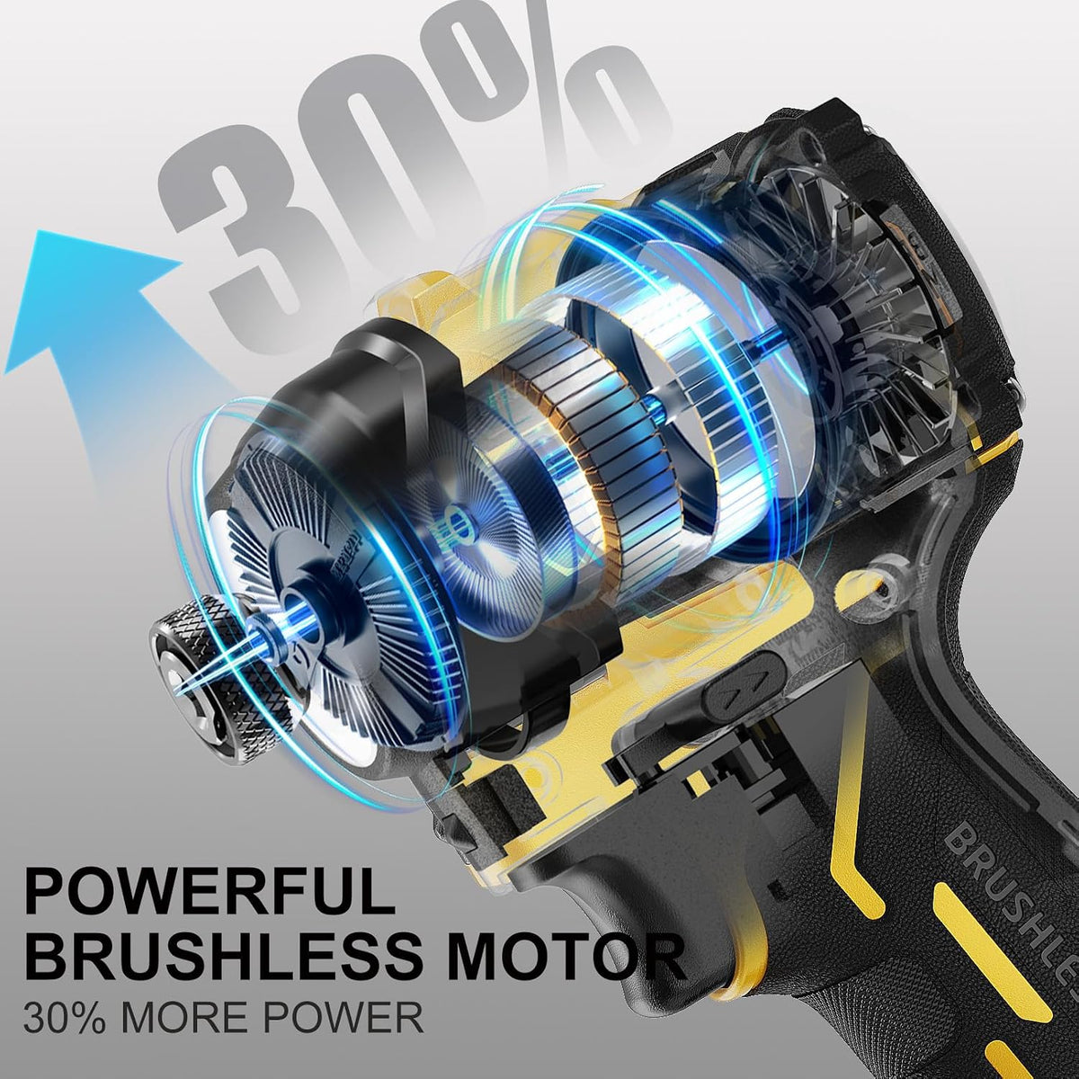 Destornillador de impacto hexagonal de 1/4 pulgadas compatible
