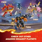 LEGO NINJAGO - Figura de acción mech de Kai Elemental Fire 71808