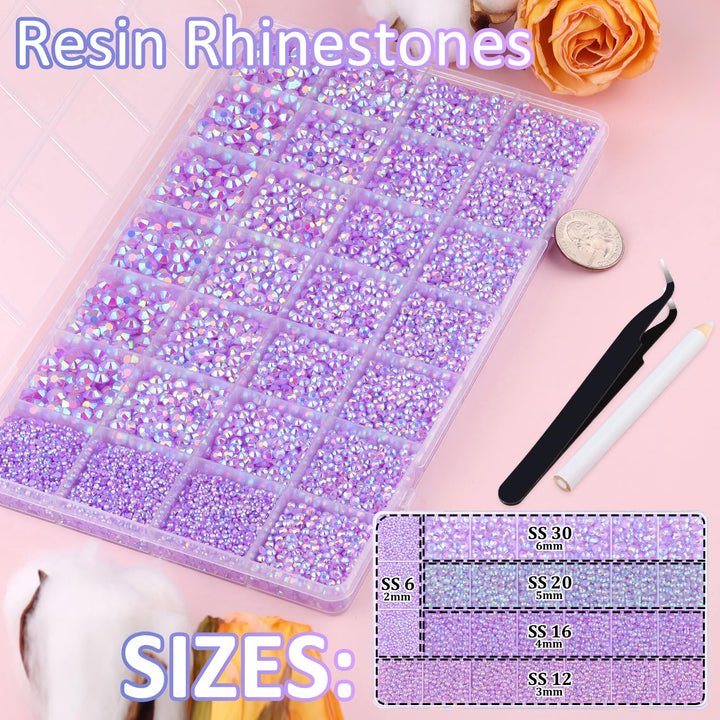 30000 piezas de diamantes de imitación de resina para embellecer co...
