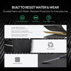 Organizador de maletero grande, contenedor de almacenamiento de