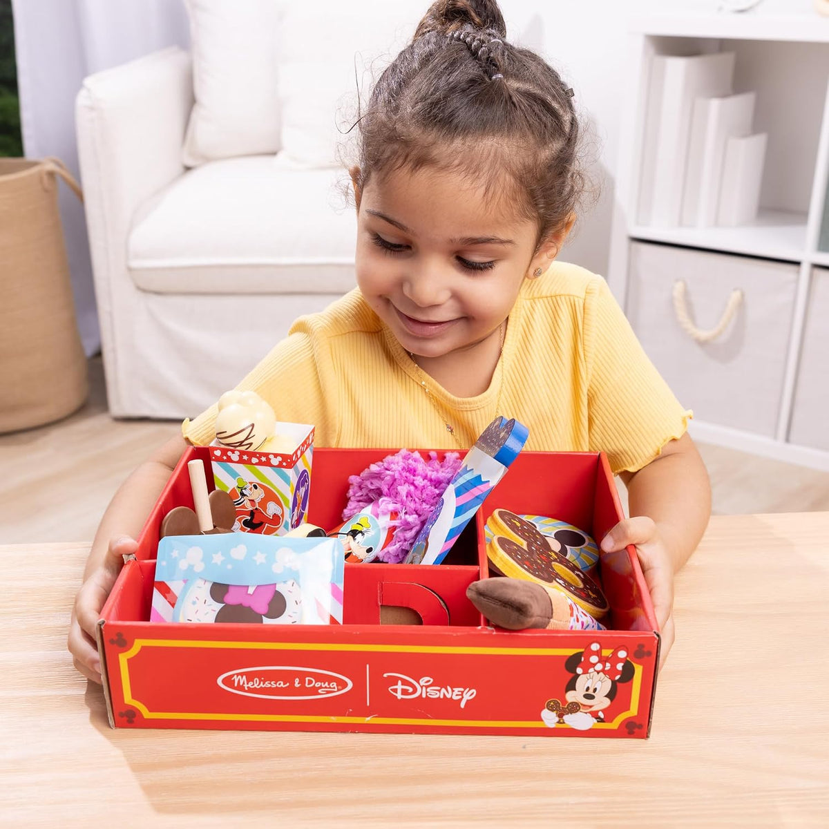 Melissa & Doug Disney Snacks & Popcorn - Juego de comida