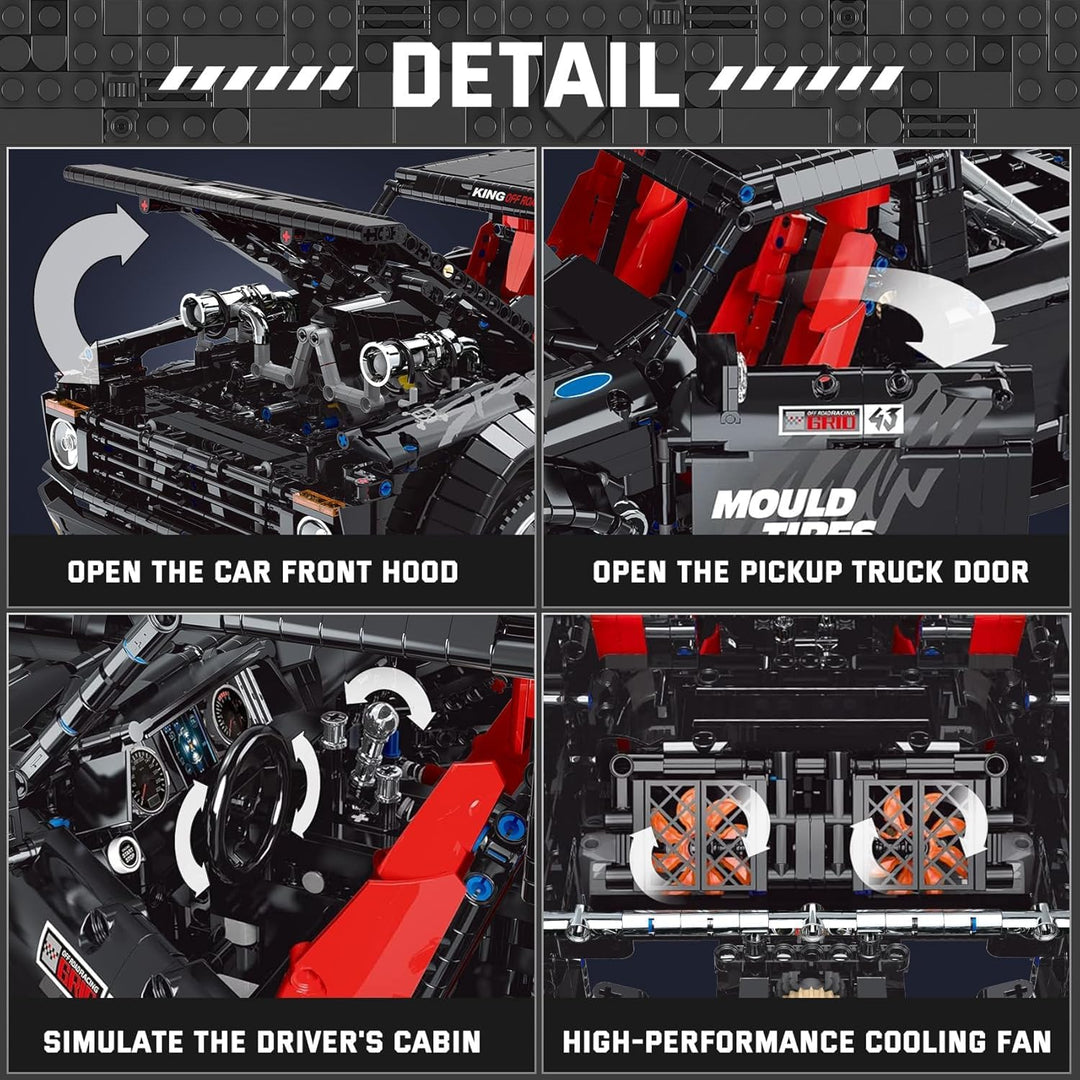 Mould King 13082 - Kit de bloques de camión para camioneta