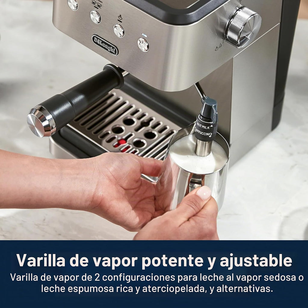 De'Longhi Máquina de café espresso Classic Signature, espumador de leche