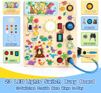 Tabla de actividades para niños pequeños – Juguete educativo Montessori para niños y niñas de 1 a 3 años | Actividad de aprendizaje sensorial apta para viajes | Ideal para niños con autismo
