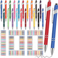 Yeaqee 100 bolígrafos a granel con punta de lápiz capacitivo, colores