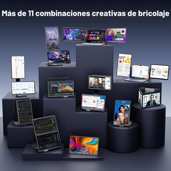 Venraty Extensor de pantalla de portátil desmontable de 15.6 pulgad...
