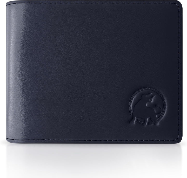 BULLTAILOR Billetera de cuero de grano completo para hombre, minima...