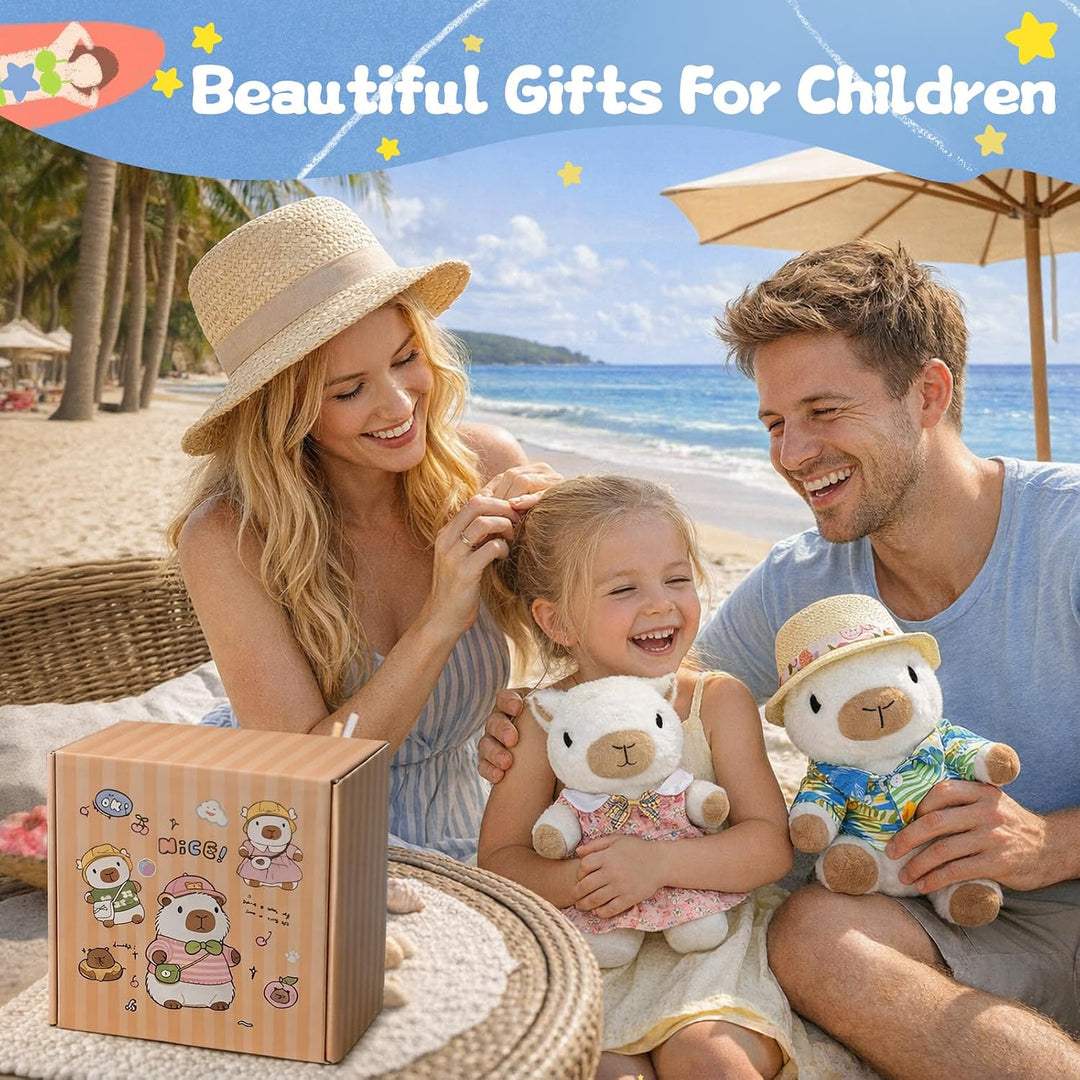 TITQWOP Juego de 9 piezas de peluche Capybara adecuado para niños y...