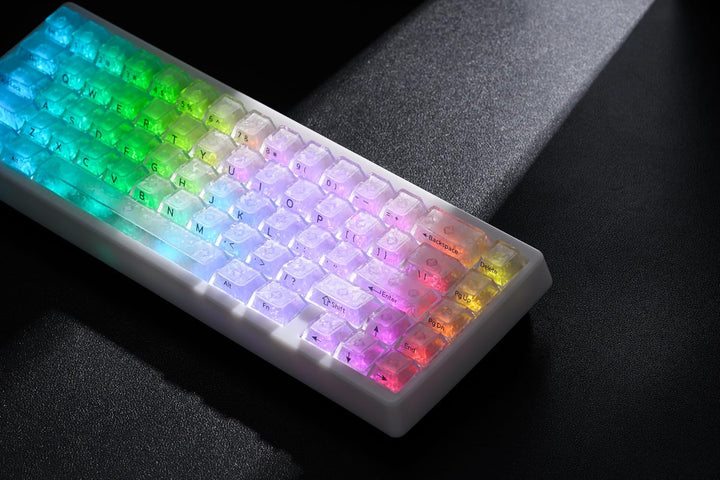 HITIME x XVX M67 JadeStone Teclado mecánico inalámbrico 60% para ju...