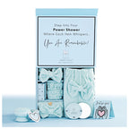 Juego de ducha eléctrica: accesorios de baño de lujo para mujeres y niñas, incluye toalla para el cuerpo y el cabello, muñequeras, diadema, esponja facial y más, potencia tu rutina (fresco