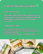 SimplyFun Dinosaur Challenge - Aprende sobre dinosaurios y análisis situacional - Juego de cartas atractivo y educativo para niños - 2 a 4 jugadores - A partir de 7 años
