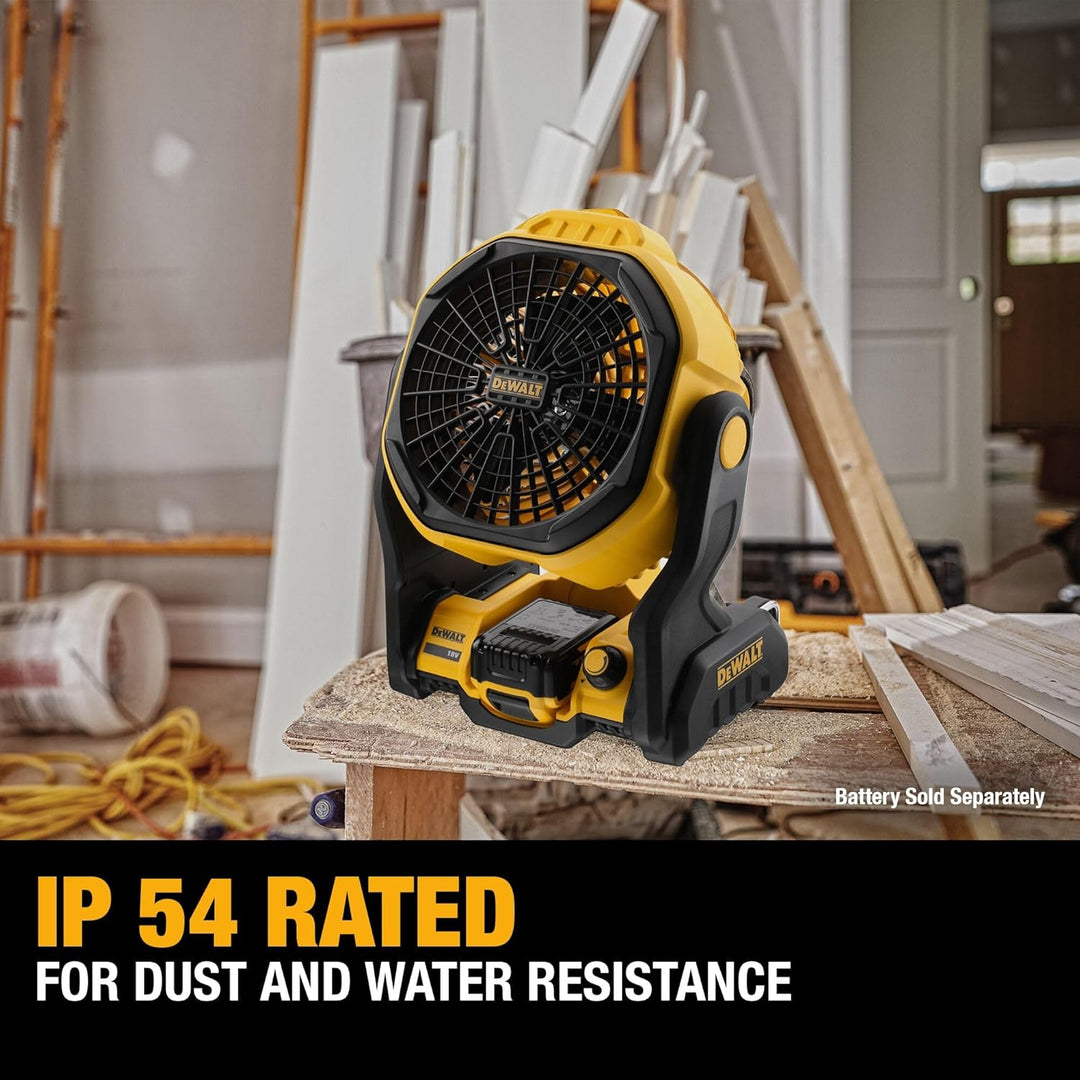 DEWALT 20V MAX Ventilador portátil, ventilador de taller inalámbric...