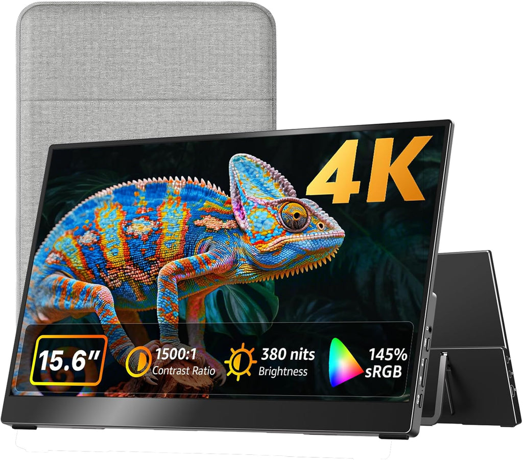 kksmart Monitor portátil de 15.6 pulgadas 4K UHD 145% sRGB 60Hz, mo...