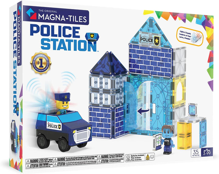 MAGNA-TILES Juego de construcción magnética de 35 piezas