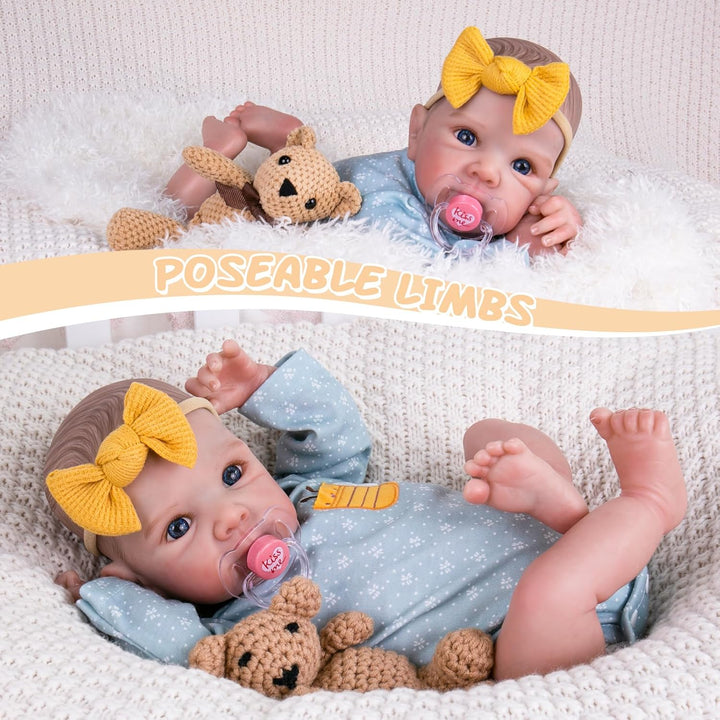 Aori Muñecas bebé recién nacidas Niña - Muñeca recién nacida de 20...
