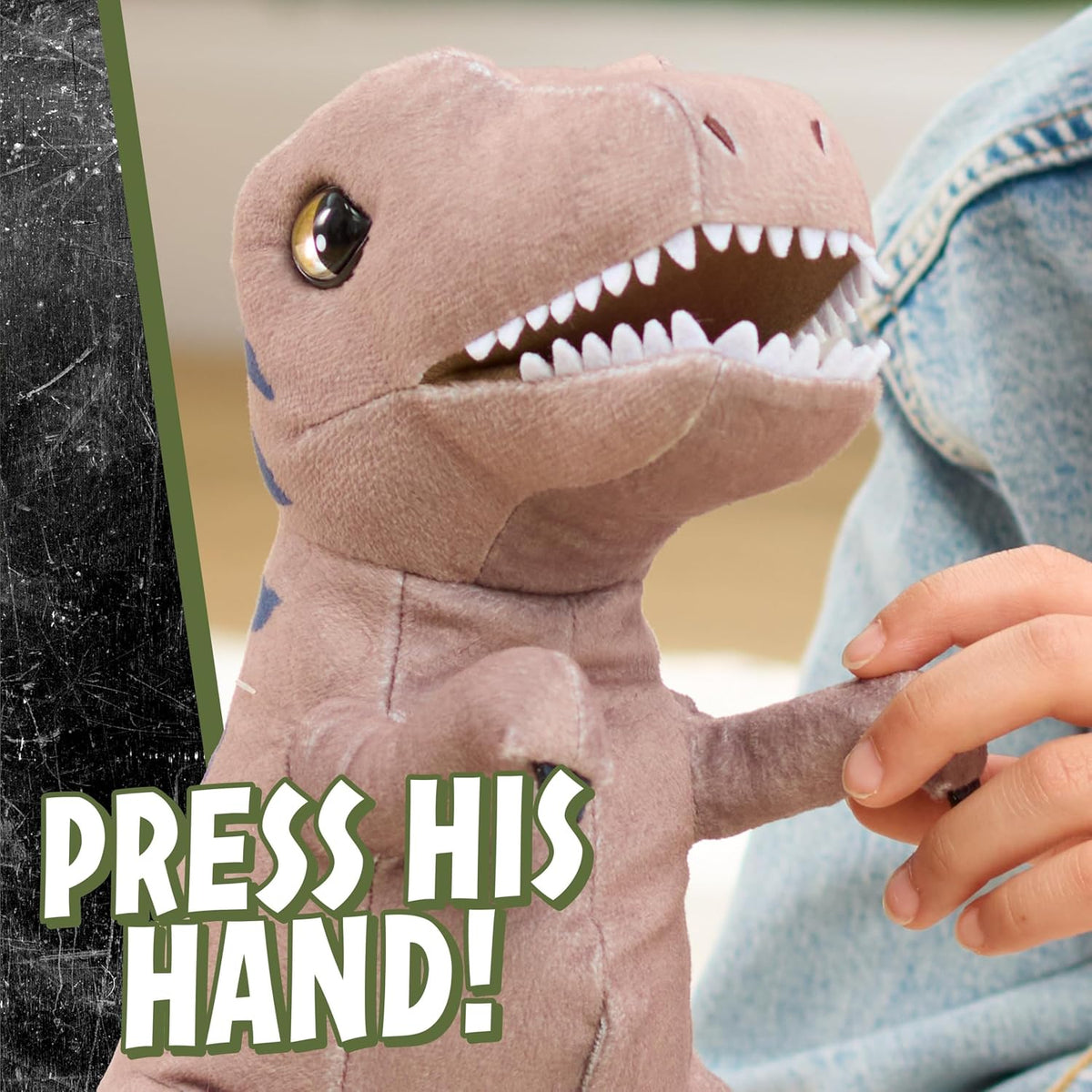 JURASSIC WORLD Rebirth Roaring T. rex - Dinosaurio de peluche interactivo