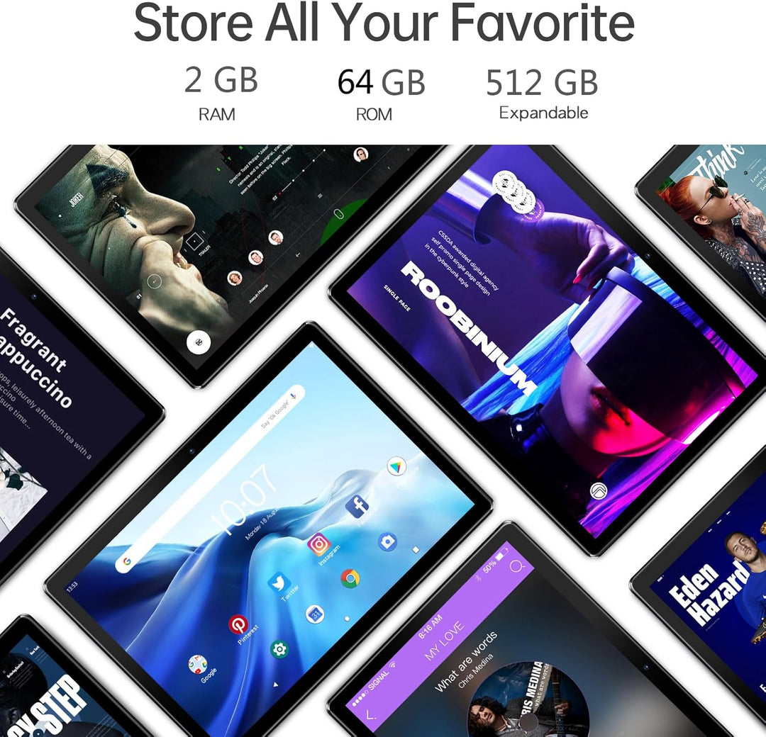 PRITOM Tableta de teléfono Android 13 de 10 pulgadas con ranura SIM...